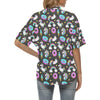 Donut Unicorn Pattern Print Design DN09 Women's Hawaiian Shirt