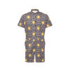 Celestial Gold Sun Face Men's Romper