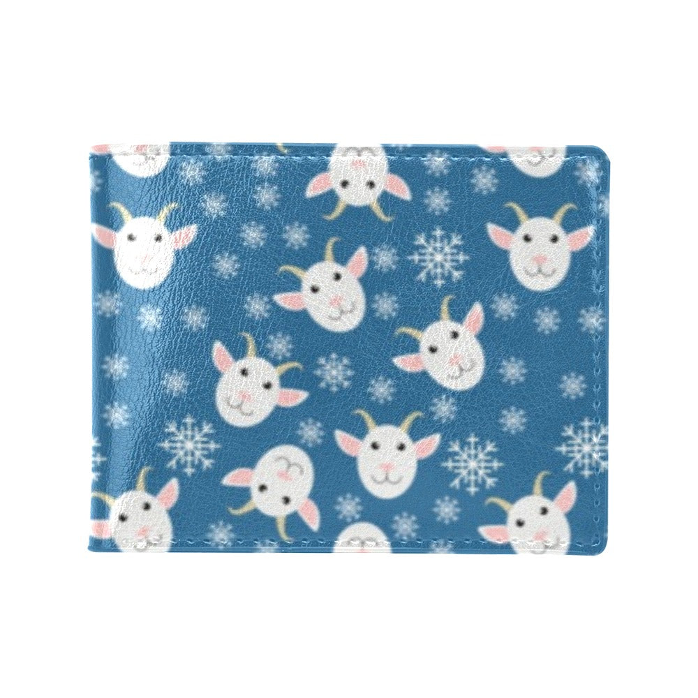 Goat Print Design LKS402 Men's ID Card Wallet