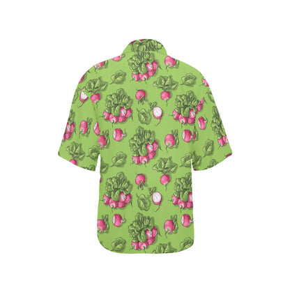 Radish Pattern Print Design A05 Women's Hawaiian Shirt