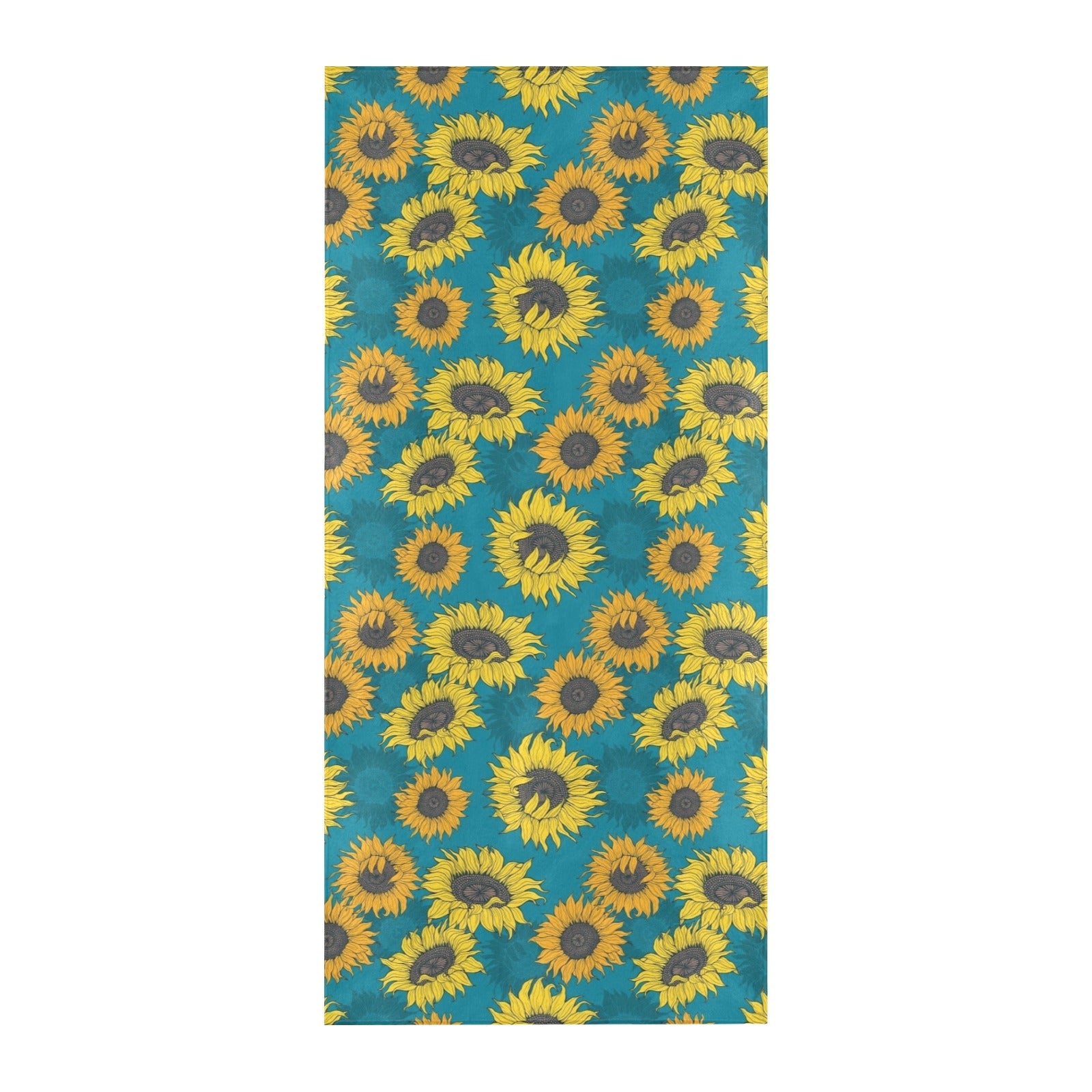 Sunflower Print Design LKS301 Beach Towel 32" x 71"