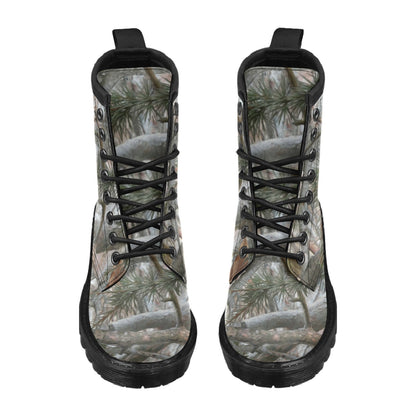 Camo Realistic Tree Forest Pattern Women's Boots