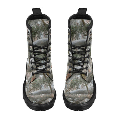 Camo Realistic Tree Forest Pattern Women's Boots