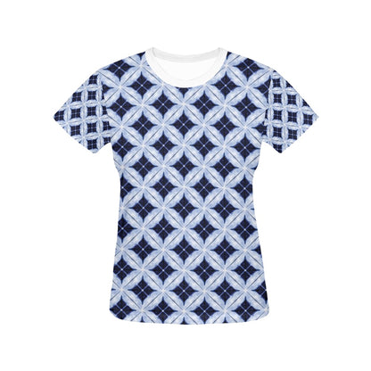 Tie Dye Print Design LKS308 Women's  T-shirt