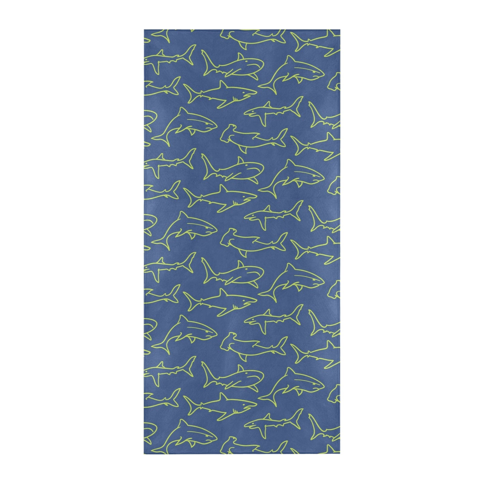 Shark Print Design LKS301 Beach Towel 32" x 71"