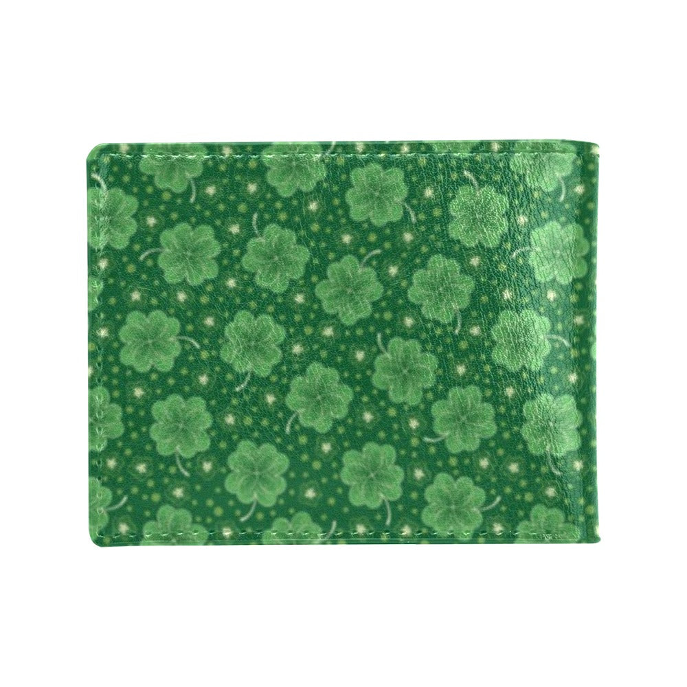 Shamrock Design Print Men's ID Card Wallet