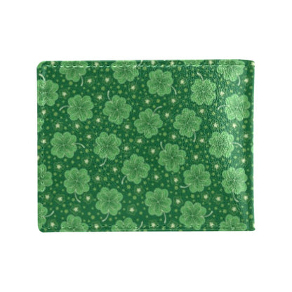 Shamrock Design Print Men's ID Card Wallet