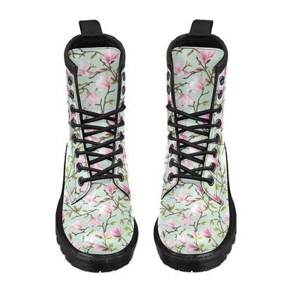 Magnolia Pattern Print Design MAG04 Women's Boots