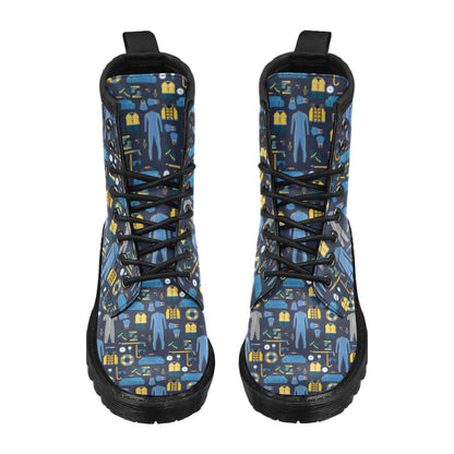 Scuba Equipment Print Design LKS305 Women's Boots