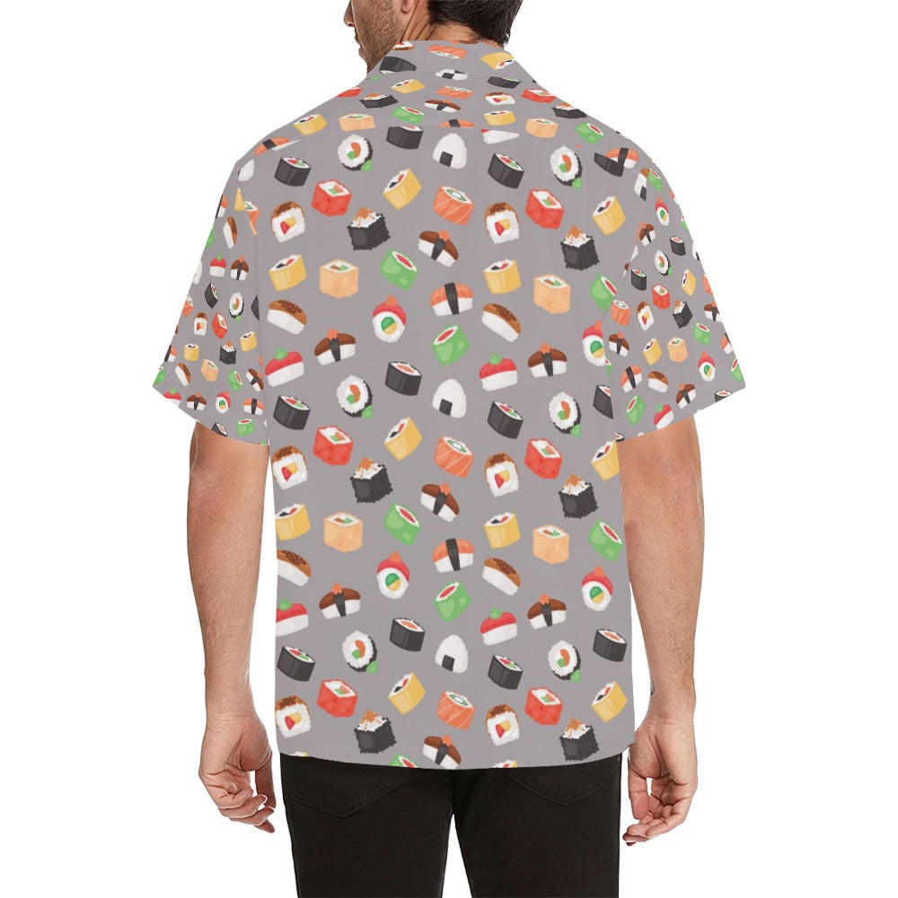 Sushi Print Design LKS307 Men's Hawaiian Shirt