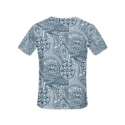 Samoan Pattern Print Design LKS306 Women's  T-shirt