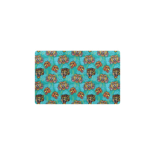 Tattoo Tiger Head Print Design LKS304 Kitchen Mat