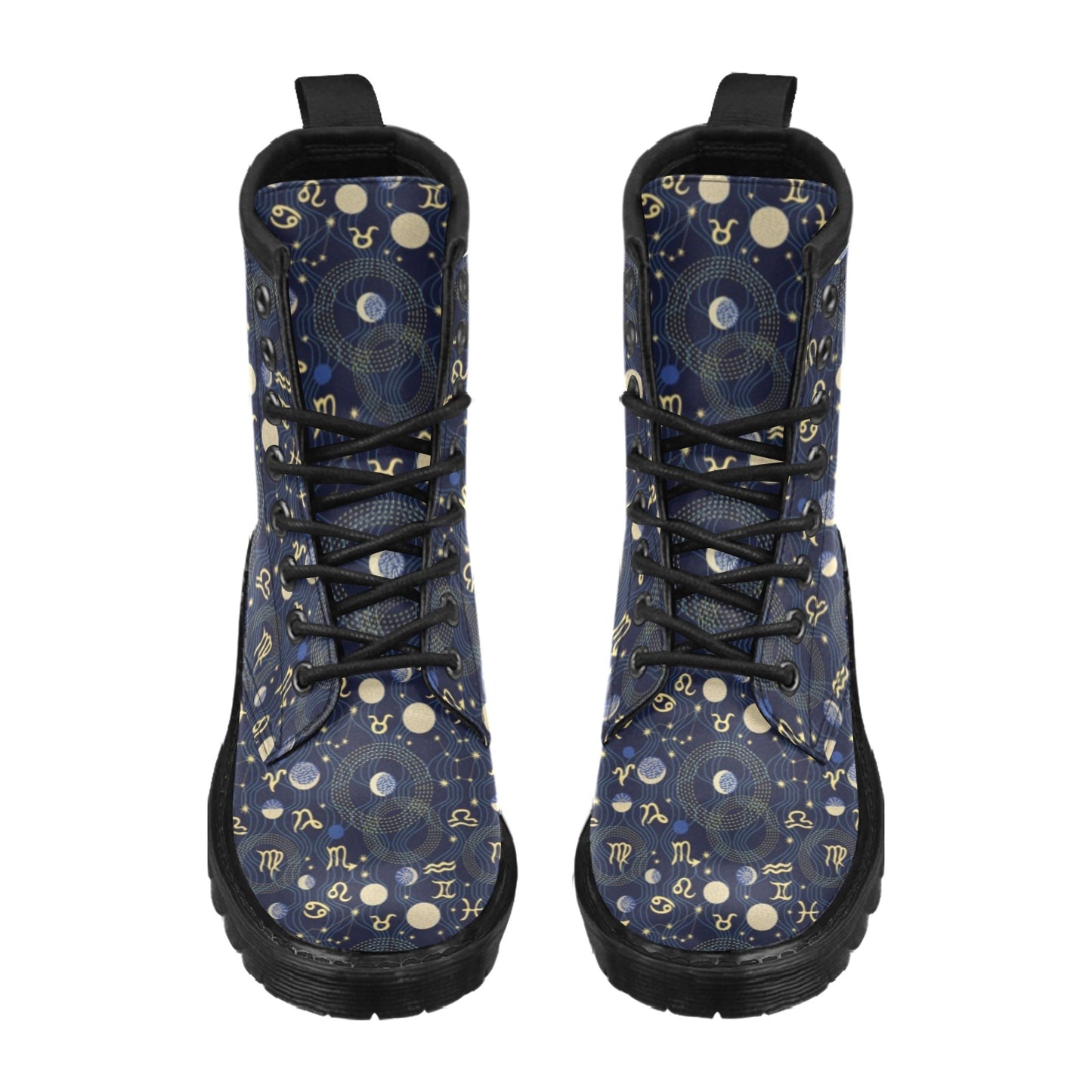 Zodiac Print Design LKS302 Women's Boots