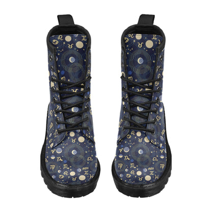 Zodiac Print Design LKS302 Women's Boots