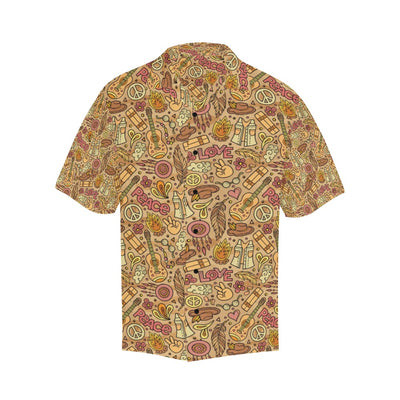 Hippie Print Design LKS305 Men's Hawaiian Shirt