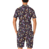 Hummingbird Pattern Print Design 04 Men's Romper