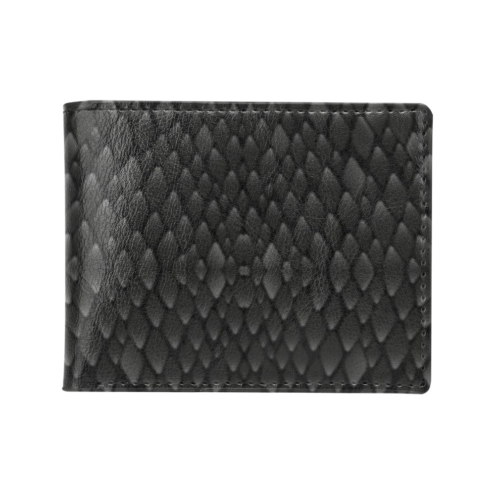 Snake Skin Black Print Men's ID Card Wallet