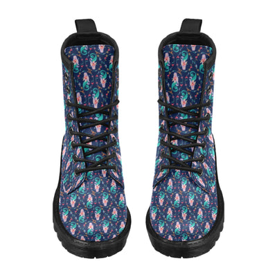 Mermaid Girl Cute Design Print Women's Boots