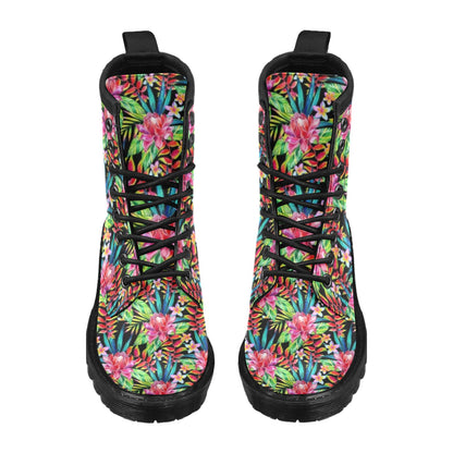 Heliconia Pattern Print Design HL02 Women's Boots