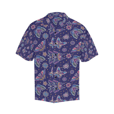 Butterfly Print Design LKS303 Men's Hawaiian Shirt