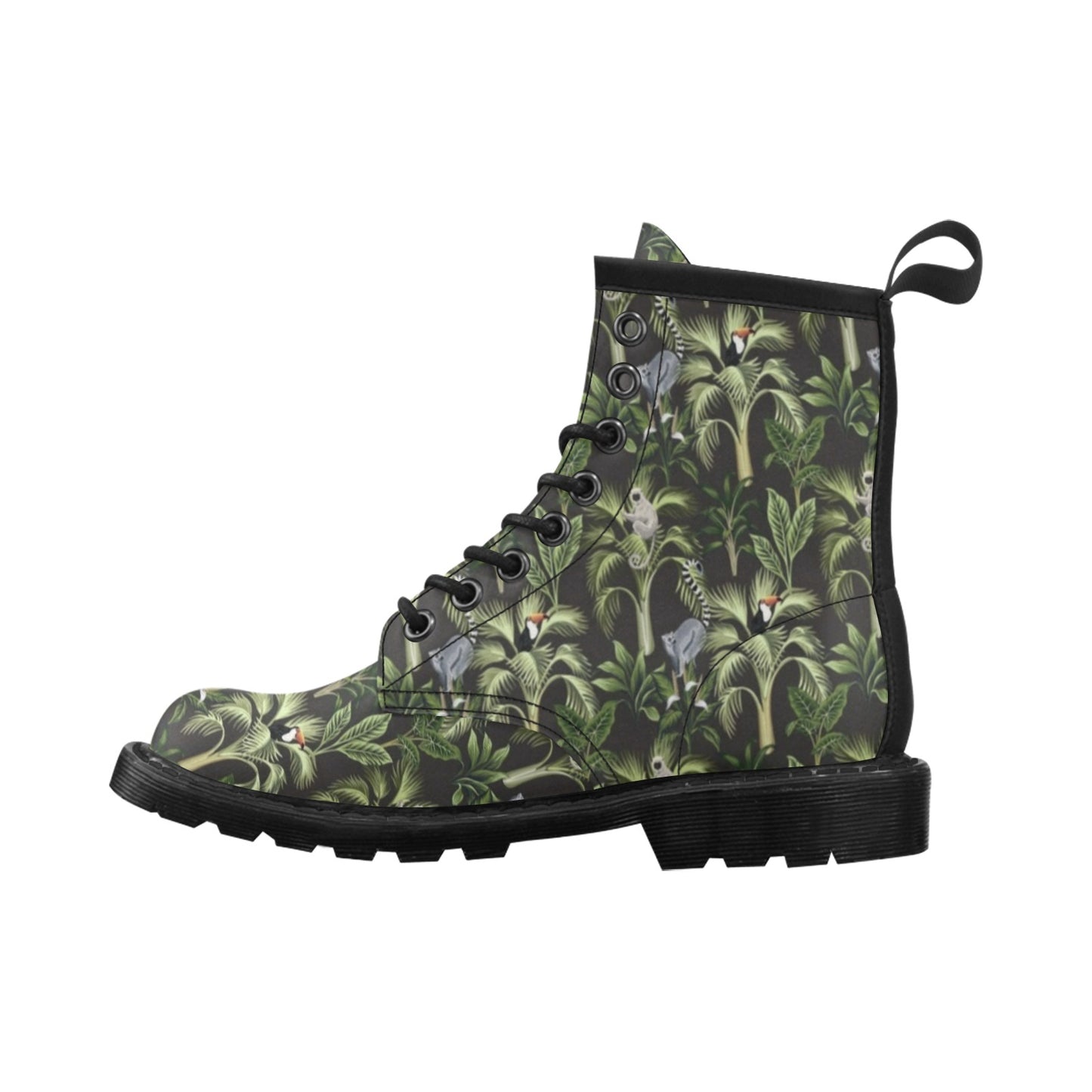 Rainforest Pattern Print Design RF05 Women's Boots