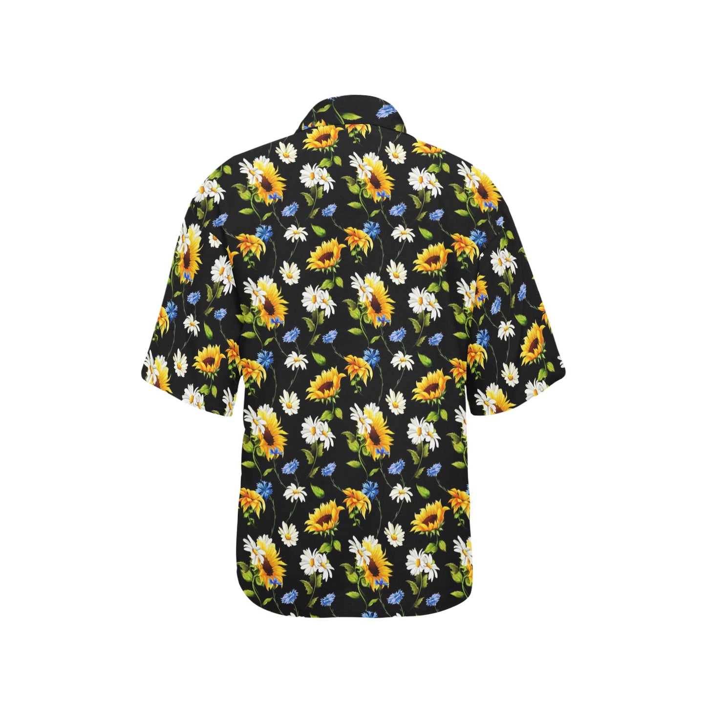 Sunflower Chamomile Bright Color Print Women's Hawaiian Shirt