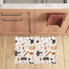 Equestrian Equipment Print Pattern Kitchen Mat