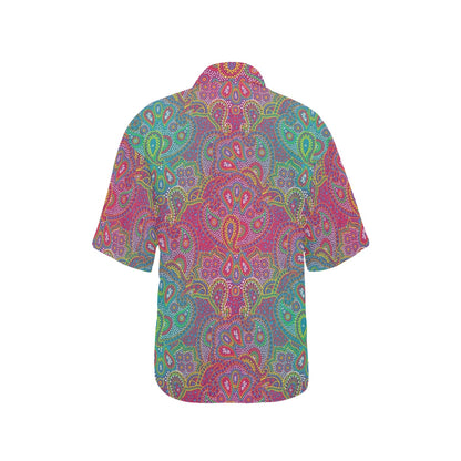 Boho Pattern Print Design 02 Women's Hawaiian Shirt