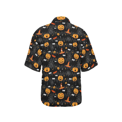 Halloween Print Design LKS405 Women's Hawaiian Shirt