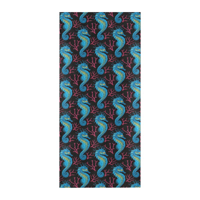 SeaHorse Print Design LKS401 Beach Towel 32" x 71"