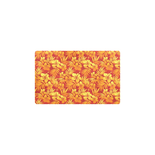Hibiscus Summer Print Design LKS302 Kitchen Mat