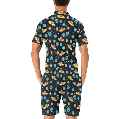 UFO Alien Print Design LKS306 Men's Romper