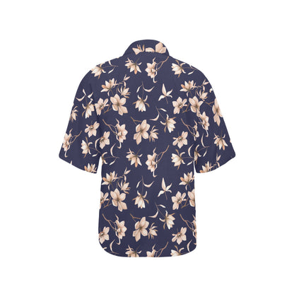 Beautiful Floral Pattern Women's Hawaiian Shirt