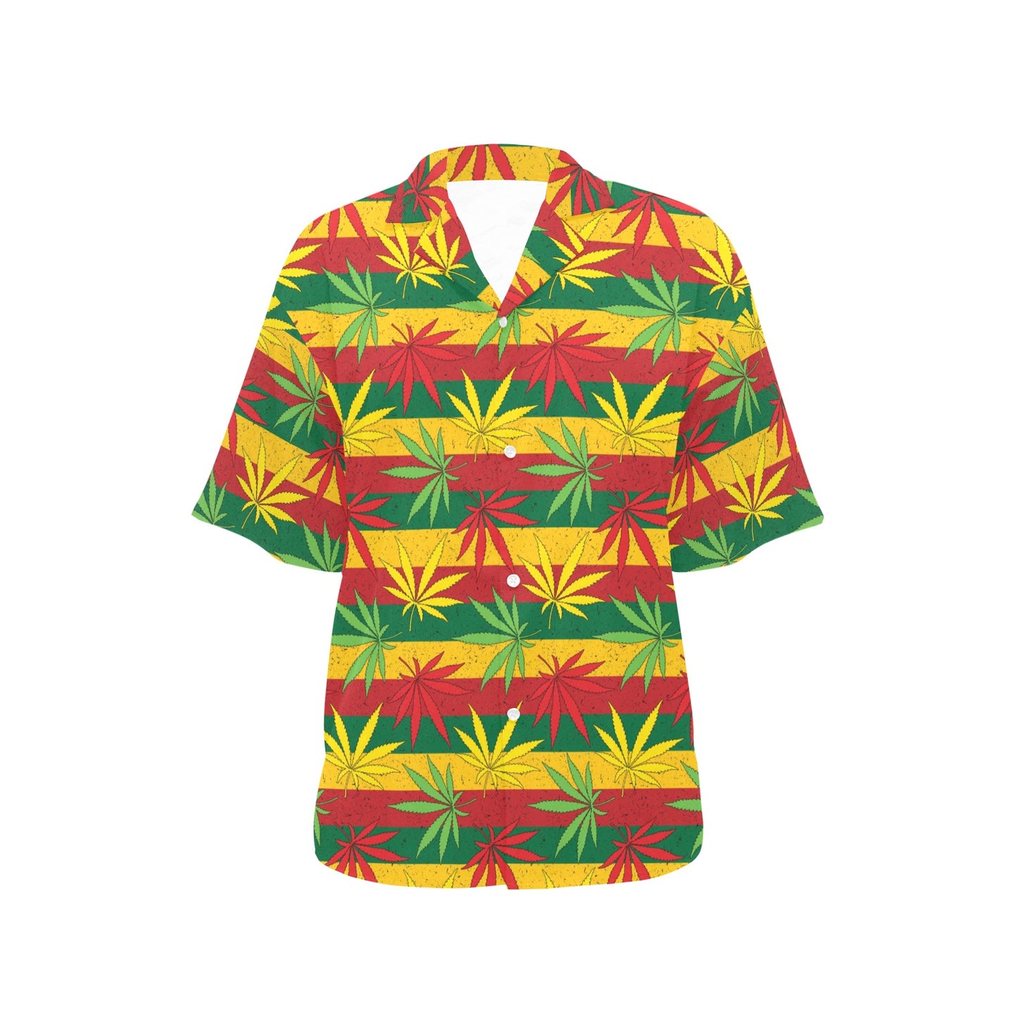 Rasta Pattern Print Design A03 Women's Hawaiian Shirt