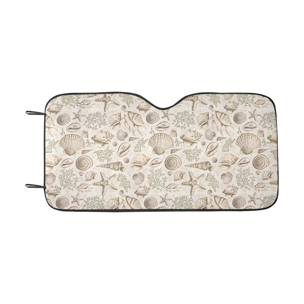 Seashell Print Design LKS304 Car front Windshield Sun Shade