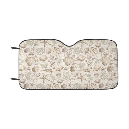 Seashell Print Design LKS304 Car front Windshield Sun Shade