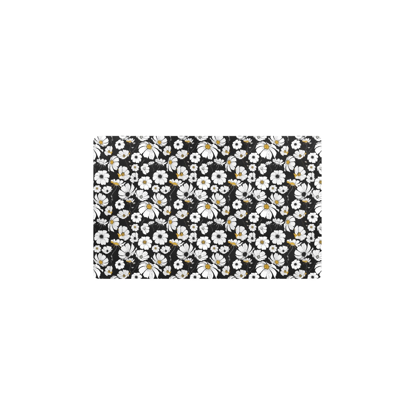 Daisy Pattern Print Design 02 Kitchen Mat