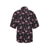 Flamingo Pink Print Pattern Women's Hawaiian Shirt