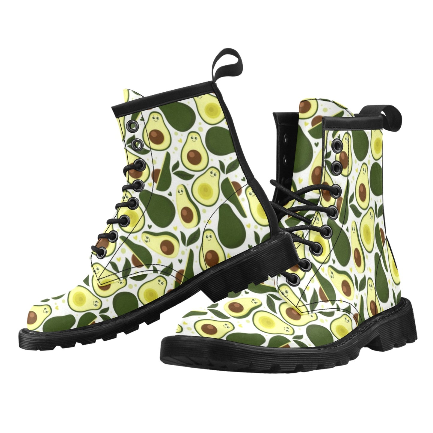 Avocado Pattern Print Design AC06 Women's Boots