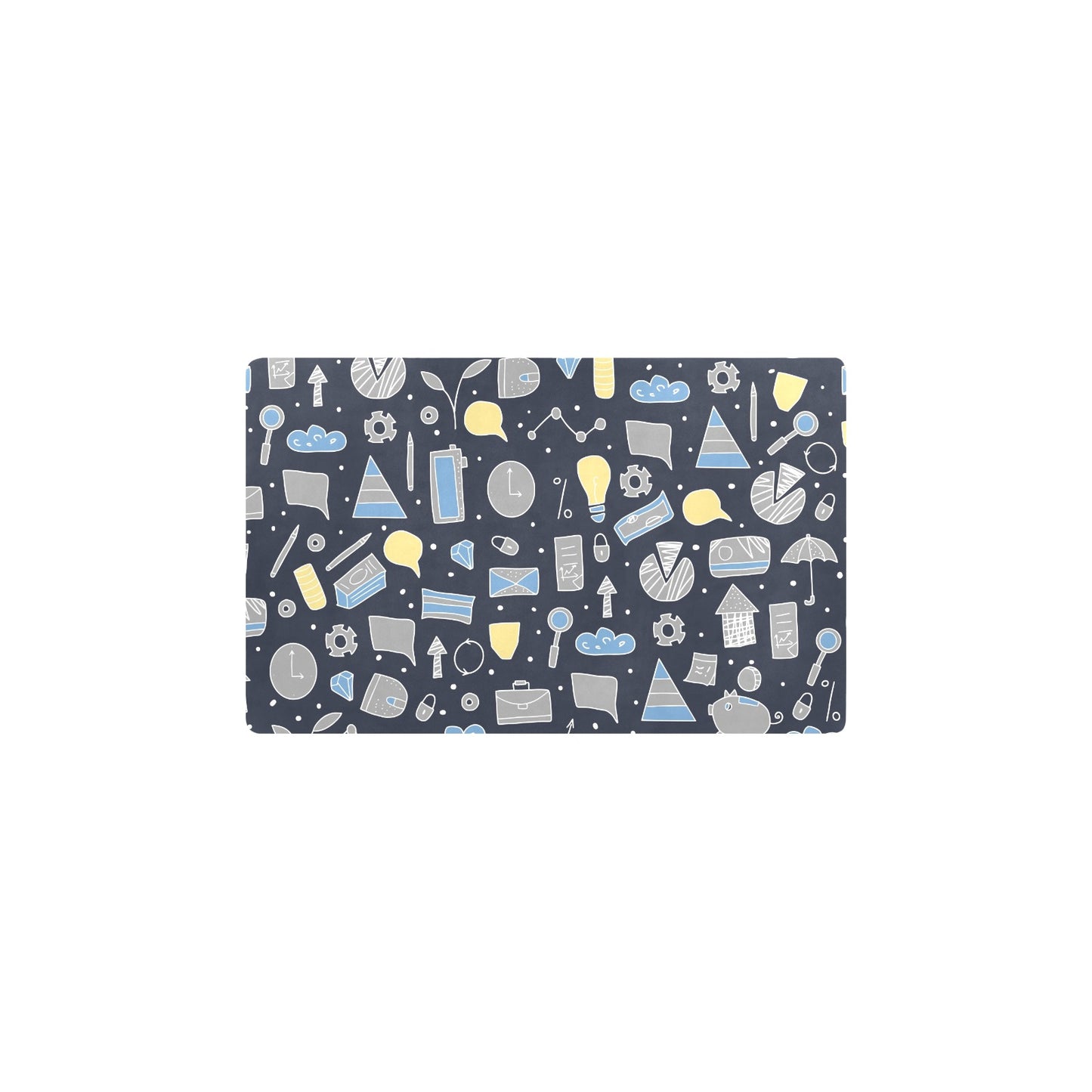 Accounting Financial Pattern Print Design 04 Kitchen Mat