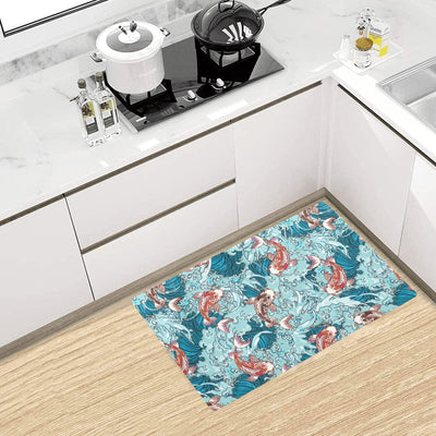 KOI Fish Pattern Print Design 05 Kitchen Mat