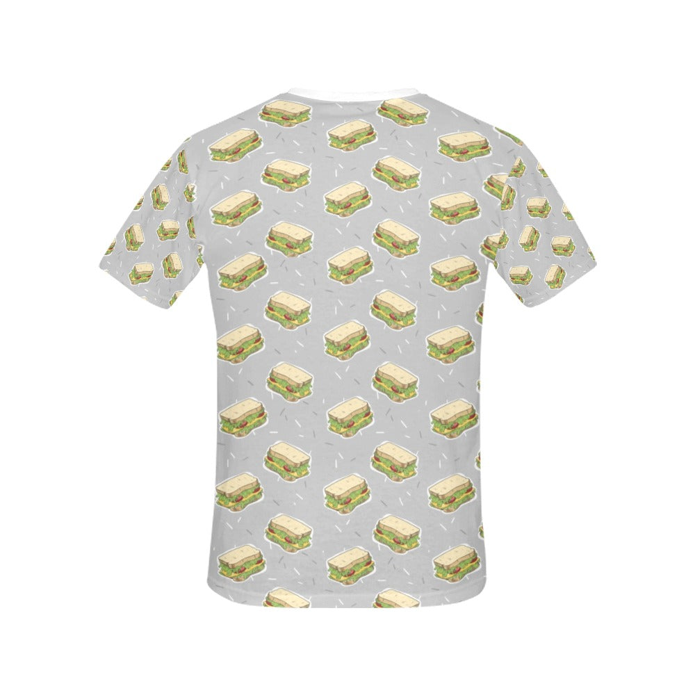 Sandwich Print Design LKS304 Women's  T-shirt