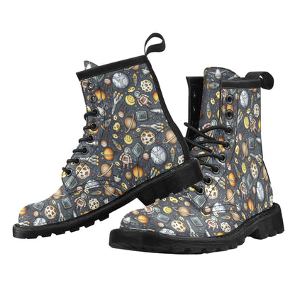 Space Pattern Print Women's Boots