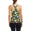 Hibiscus With Butterfly Print Design LKS305 Women's Racerback Tank Top