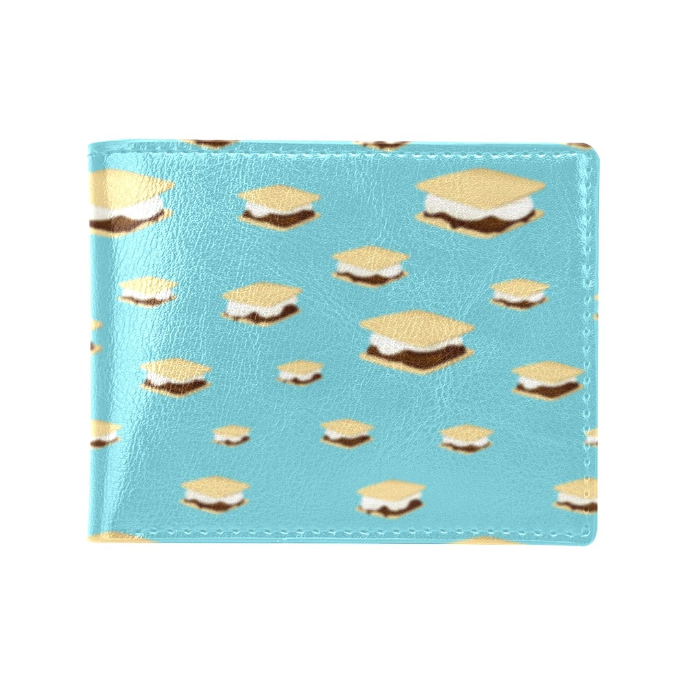 S_Mores Print Design LKS302 Men's ID Card Wallet
