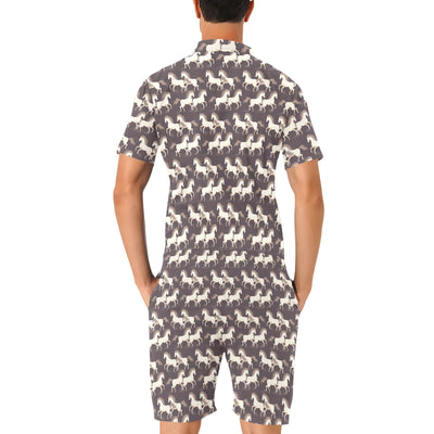 Horse Print Design LKS304 Men's Romper