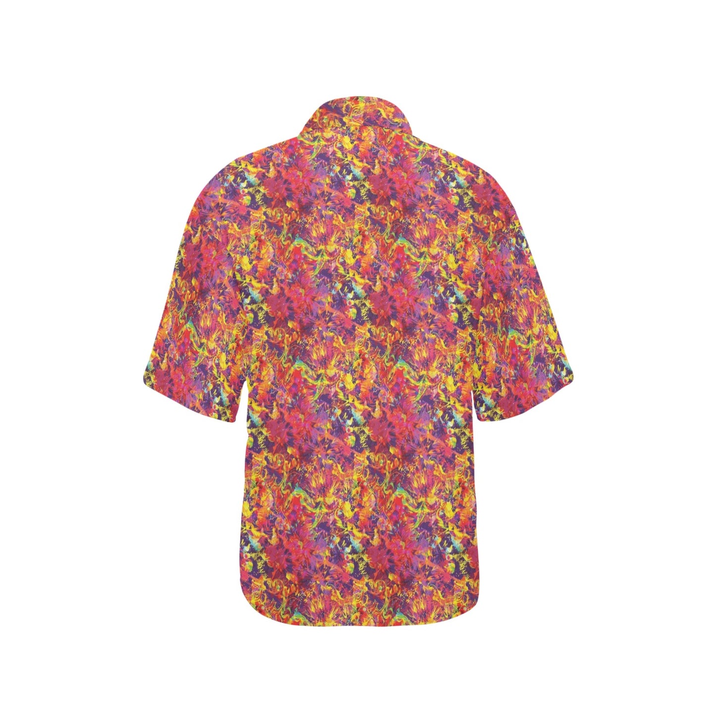 Splatter Print Design LKS303 Women's Hawaiian Shirt