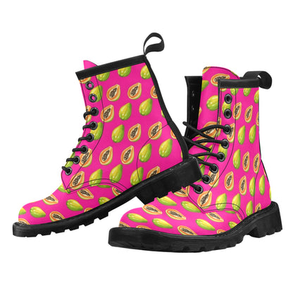 Papaya Pattern Print Design PP02 Women's Boots