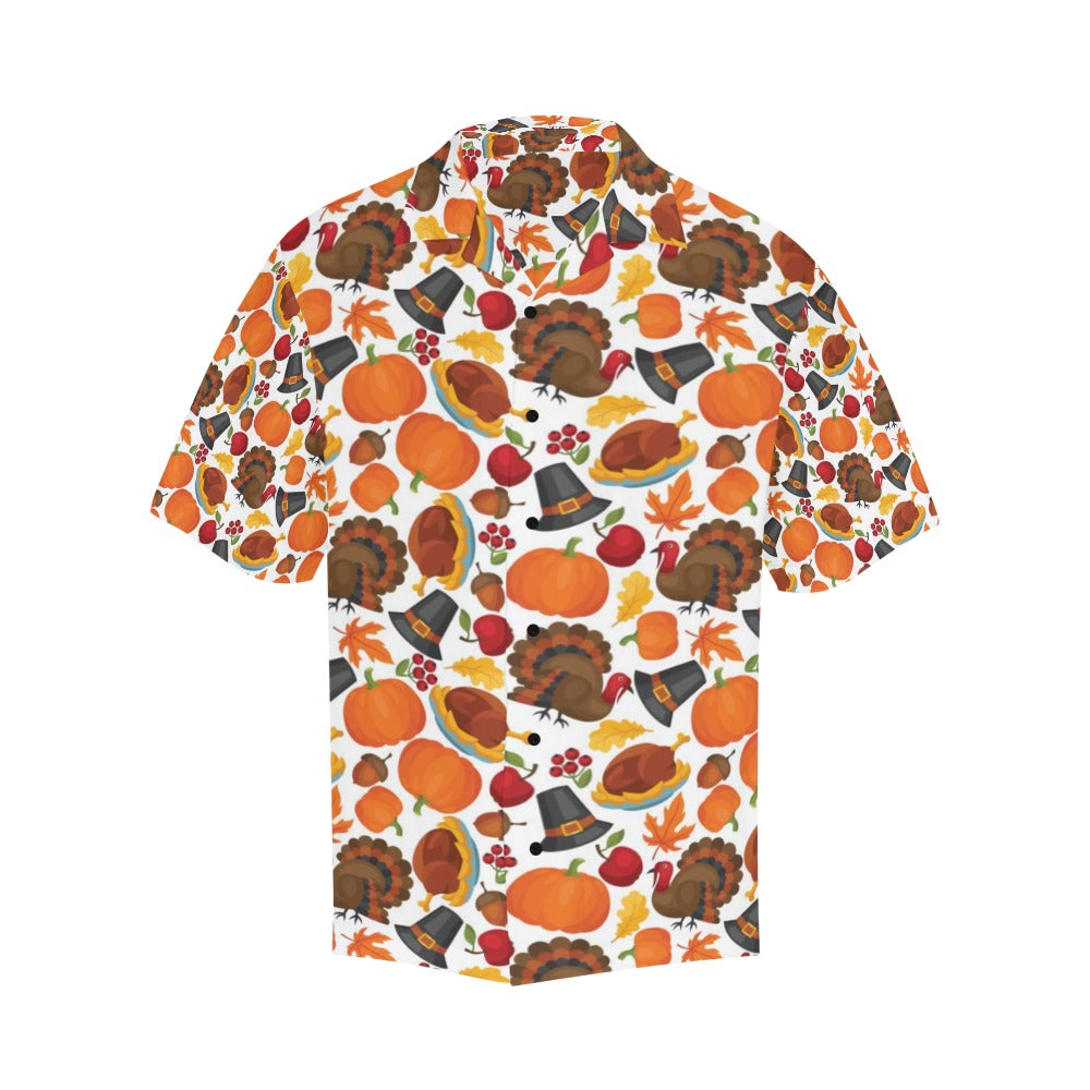 Thanksgiving Print Design LKS304 Men's Hawaiian Shirt