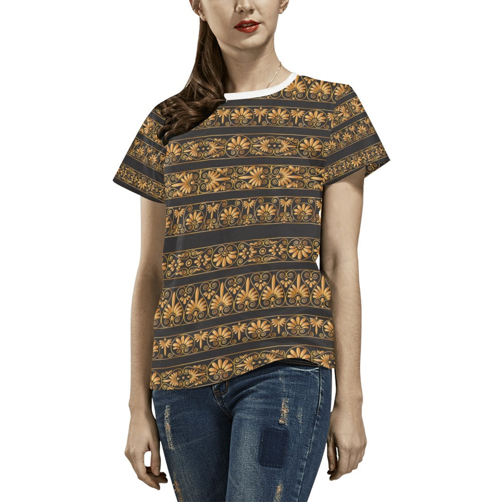 Ancient Greek Print Design LKS303 Women's  T-shirt